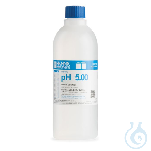 Pufferloesung, technisch, pH 5,00, 500 ml Flasc...