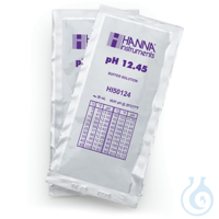 Pufferlösung, technisch, pH 12,45, 25 Beutel à 20 ml, ±0,01pH Puffer zur...