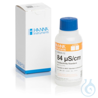 84 µS/cm EC value @25°C, 120 mL bottle 84 µS/cm EC value @25°C, 120 mL bottle