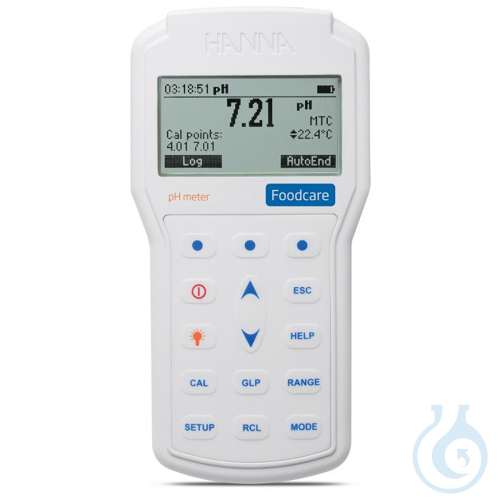 Professionelles Lebensmittel Hand-pH/&deg;C-Met...