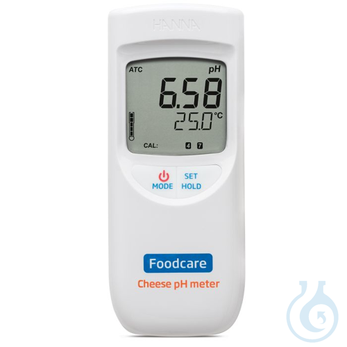Handmessgeraet f. pH/&deg;C: Kaese, inkl. Sonde...