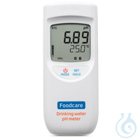 Handmessgerät f. pH/°C: Trinkwasser, inkl. Sonde FC2153, 1 m Kabel, DIN...