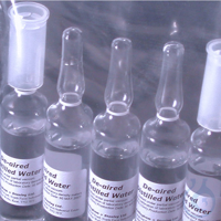 CALIBRATING WATER Entlüftetes bidestilliertes Wasser, (5 Stück)