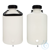 Kanister mit Ablasshahn, zylindrisch, HDPE, 50 L Aus HDPE (Polyethylen hoher Dichte). Mit...