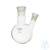Zweihals-Rundkolben, mit Normschliff, LBG 3.3, Zent. 19/26, lat. 19/26, 250 ml Aus...
