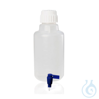 Autoklavierbarer Kanister mit Ablasshahn, PP, 5 L Aus PP (Polypropylen). PP-Schraubverschluss mit...