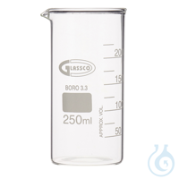 Becherglas, hohe Form, 250 ml, GLASSCO, 10 St.