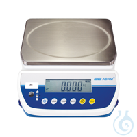 Industriewaage ADAM Serie LBX, 12 kg x 2 g Anwendungen: Wiegefunktion, Stückzahlung,...