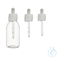 Schraubverschluss mit Tropfenzähler, PP28, für 125 ml Fläschchen, Silikon-Pipett Aus Polyethylen...
