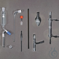 Kit für die Organische Chemie, Premium Line, 9 Komponenten Aus hochwertigem Borosilikatglas LBG...