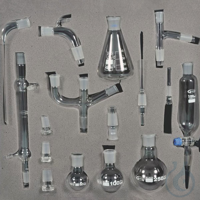 Kit für die Organische Chemie, Premium Line, 16 Komponenten Aus hochwertigem Borosilikatglas LBG...