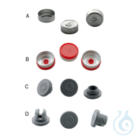Bördelkappe aus Aluminium für Probenfläschchen mit 20 mm NS, flip Off Kappen, 10 Bördelkappen aus...