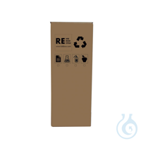 Papierkorb aus Karton zum Recyceln, 280 x 280 x 700 mm Mit aufgedruckten Icons zur Markierung des...
