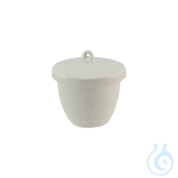 Tiegel aus Porzellan, mit Deckel, mittelhohe Form, 50 ml, 6 St. Der Preis bezieht sich auf das...