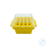 Kühlbox für Mikroreaktionsgefäße (Cooler) Aus PC. Geeignet, um Reagenzien und Enzyme eine Stunde...