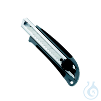 Cutter, professionell, 1 St. Mit rutschfestem Gummigriff und Stellschraube. 18 mm Metallmesser....