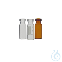 Vial für Proben, transparent mit Bördelrand, 12x32 mm, 2 ml, 100 St. Aus Borosilikatglas Kimble...