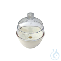 Exsikkator aus Plastik, mit Kuppeldeckel, PC-PP, Ø 200 mm Basis aus Polypropylen und Deckel aus...