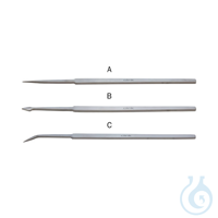 Präparierbesteck-Set, feine gerade Nadel, Lanzette und gebogene Nadel, Premium L Aus Edelstahl...