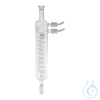 Dimroth-Kühler 14/23 mit PTFE-Olve für flexiblen Schlauch, 200 mm, LBG 3.3 Aus Borosilikatglas...