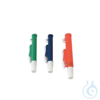 Pipettierhilfe, manuell, EASY 8, bis 2 ml Aus ABS. Mit Rädchen und Kolben, kann mit jeder Glas-...