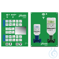 Lösung, pH-neutral, 200 ml Wandhalterung mit zwei Augenspüllösungen, Piktogrammen mit Erklärungen...