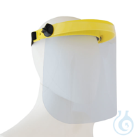 Gesichtschutz aus Polycarbonat, mit verstellbarem Kopfband aus Gummi. Innenliegendes...