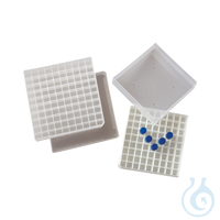 Gefrierboxen aus Polypropylen für 81 Kryoröhrchen (9 x 9) 1,8 ml Aus Polypropylen und gefrierbar....