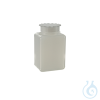 Weithalsflasche, quadratisch, graduiert, mit Sternverschluss, HDPE, 50 ml, 600 S Mit...