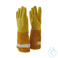 Hitzeschutzhandschuhe, 38 cm, Größe S Undurchlässige Handschuhe zum Schutz vor flüssigem...