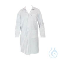 Weißer Kittel, Herren, 65 % Polyester/ 35 % Baumwolle, Größe XXL (66-68), 10 St. Mit...