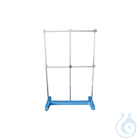 H-Stativ, Basis 530 x 250mm, Stäbe Ø 10 x 800 mm Massive Basis, mit drei vertikalen Stangen,...
