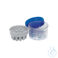 Gefrierbehälter, PC-Gefäß, Schaumeinsatz, 1 St. Entwickelt für die Verwendung mit Kryotuben...