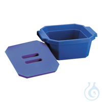 Eisbehälter aus Polyurethan, mit Deckel, blau, 2,5 L Blau. Stabil und langlebig. Unter normalen...