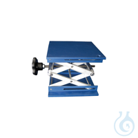 Hebebühne fürs Labor aus Aluminium, 100 x 100 mm Aus Aluminium.