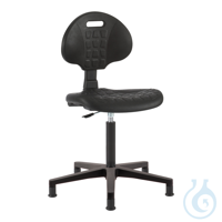 Laborstuhl, hoch Fünf Füße, Drehsitz. Für Arbeiten im Sitzen, Sitzhöhe von 90 cm. Material der...