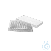 Mikrotiterplatten, Boden flach, 100 St. Platte mit 96 Vertiefungen, verschiedene Bodenformen...