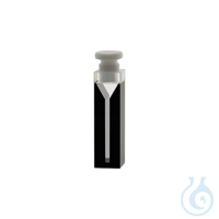 Mikroküvette mit Deckel aus PTFE, 10 mm, LB Q, 2 St. Für flüchtige Proben. Erhältlich aus Quarz...