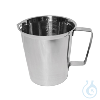 Messkanne aus Edelstahl, 1000 ml Autoklavierbar bis 121 °C.