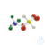 Molecular models, Student set, box with 47 balls, 10 long bonds and 25 short bonds