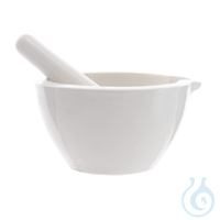 Mortar with spout and pestle, porcelain Premium Line, 150 ml Made of upper grade porcelain....