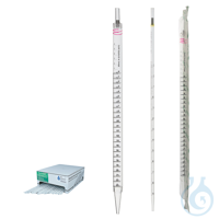Serologische Pipette, steril, Polystyrol, 10 ml, 200 St. Aus kristallinem Polystyrol, mit einer...