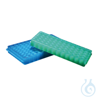 Gestell für PCR-Röhrchen, PP, für 60 Röhrchen (5 x 12) 0,5/1,5 ml, Blau Aus Polypropylen. Eine...