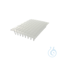 PCR-/qPCR-Platten, farblos, halber Rahmen, 0,2 ml, 100 St. Optimiert für die meisten...