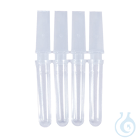 qPCR-Streifen, 4 Vertiefungen, farblos, 252 Stk. Streifen mit vier dünnwandigen...