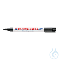 Edding-Labormarker, 8015F Für die besonderen Anforderungen im Labor. In schwarz. Runde Spitze....