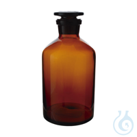 Flasche mit braunen Glasstopfen, mattiert, enghalsig, 60 ml, 12 St. Aus Natronglas. Mit...