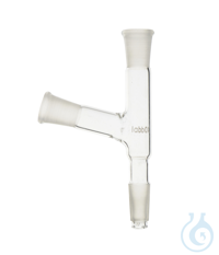 Adapter mit 2 Öffnungen in Winkel 29/32, LBG 3.3 Aus Borosilikatglas LBG 3.3