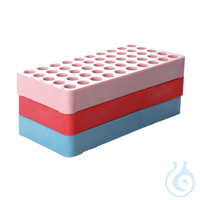 PP-Rack für 50 Kryoröhrchen, blau, 1 St. Dieser Rack bietet Platz für bis zu 50 Kryoröhrchen mit...