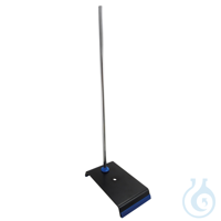 Stativplatte mit Stange (Blech) , 300 x 150 mm mit Stab 700 x Ø10 mm Platte aus lackiertem Stahl...